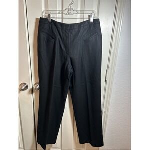 VTG‎ Harvey Bernard Wool Pants Ladies Sz 14 Black Lined Business Academic